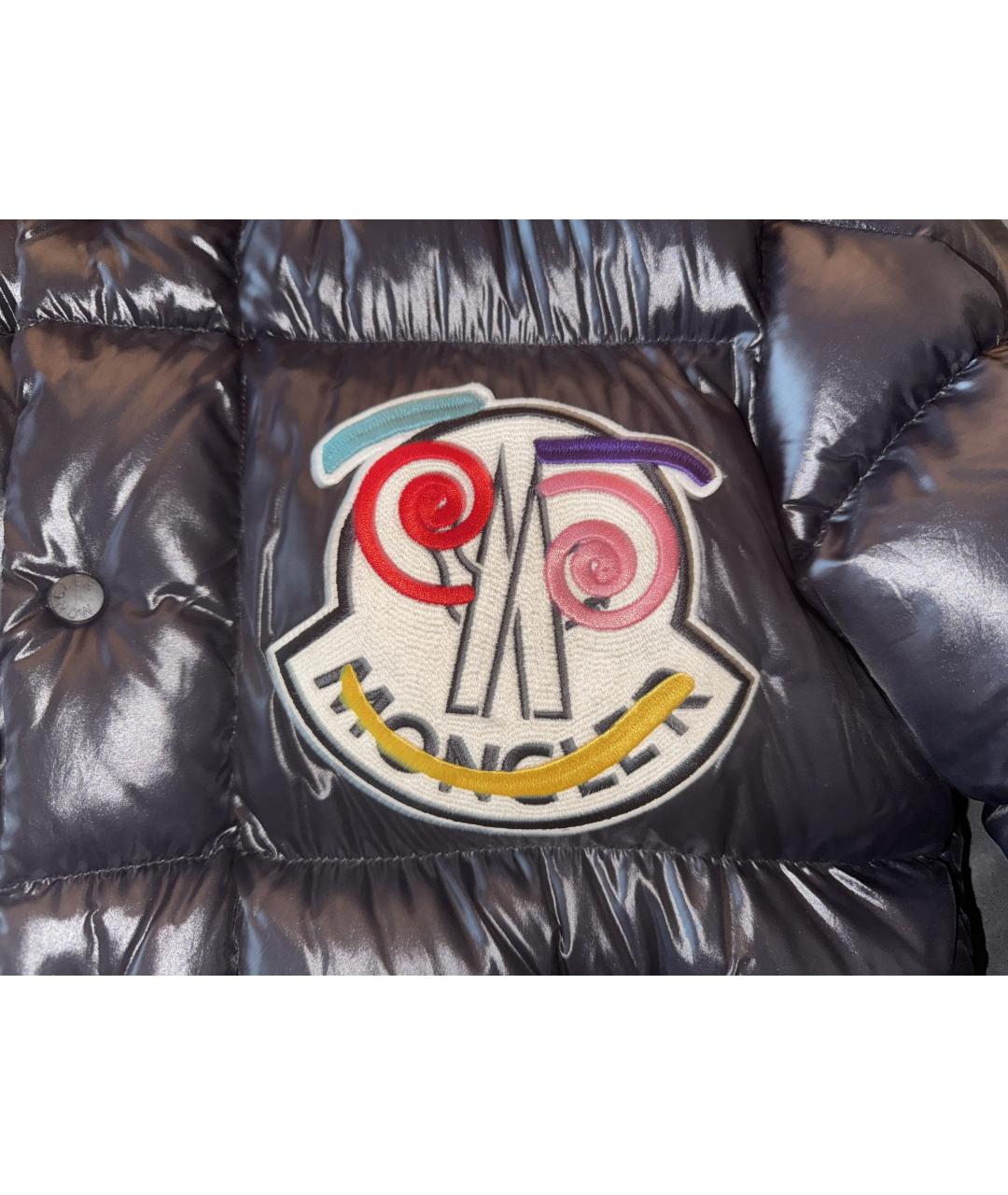 MONCLER Черный нейлоновый пуховик, фото 9