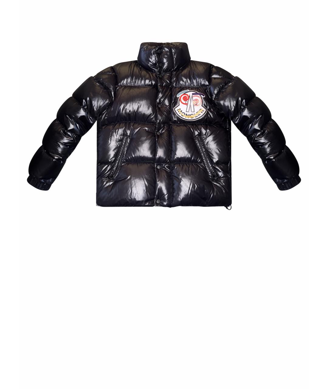 MONCLER Черный нейлоновый пуховик, фото 1
