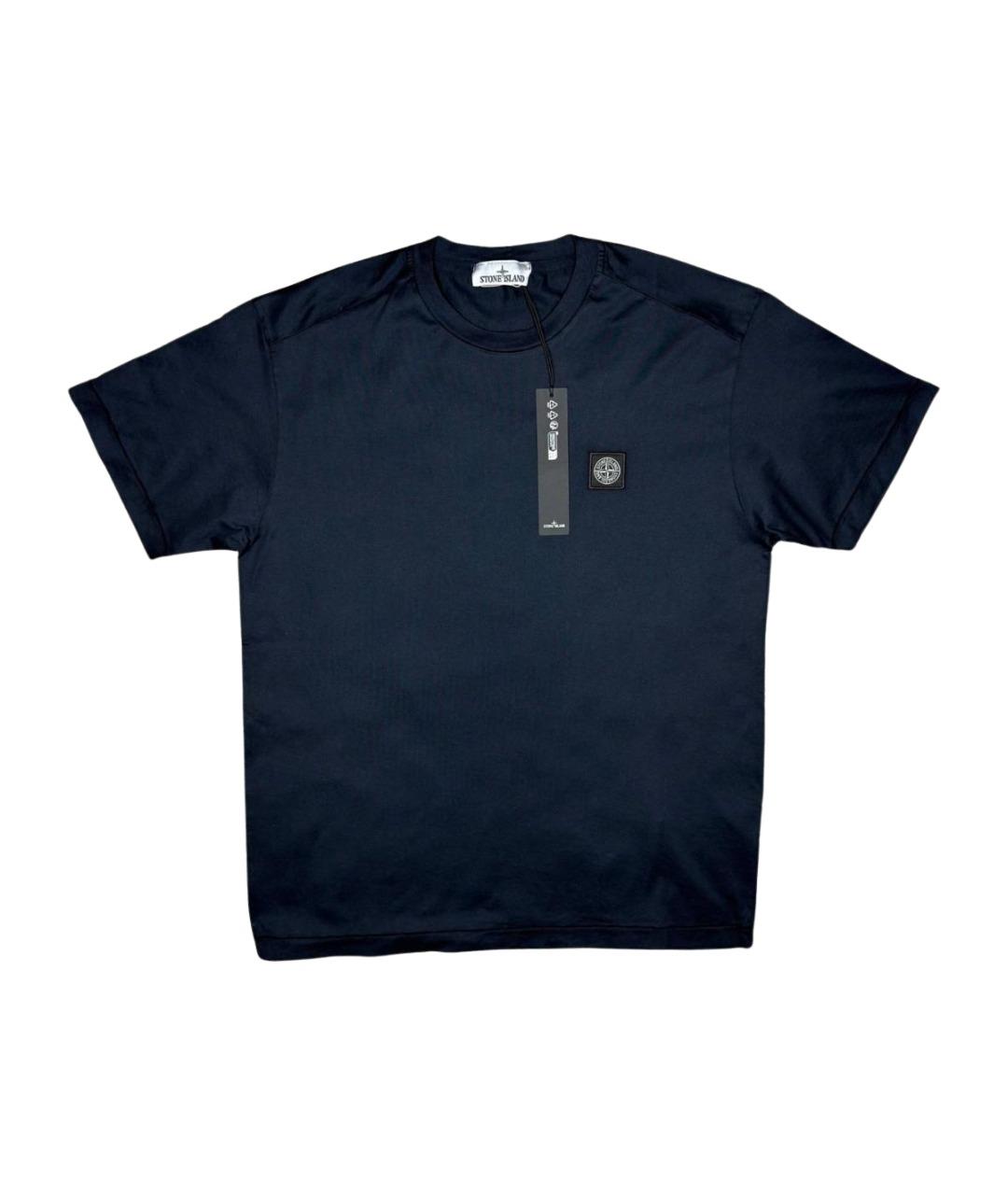 STONE ISLAND Темно-синяя футболка, фото 1