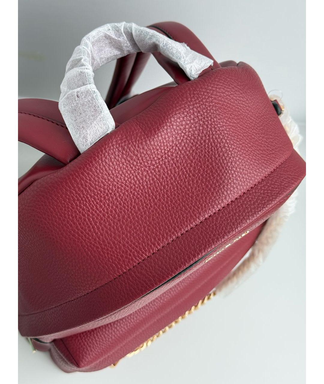 MICHAEL KORS Бордовый рюкзак из искусственной кожи, фото 5