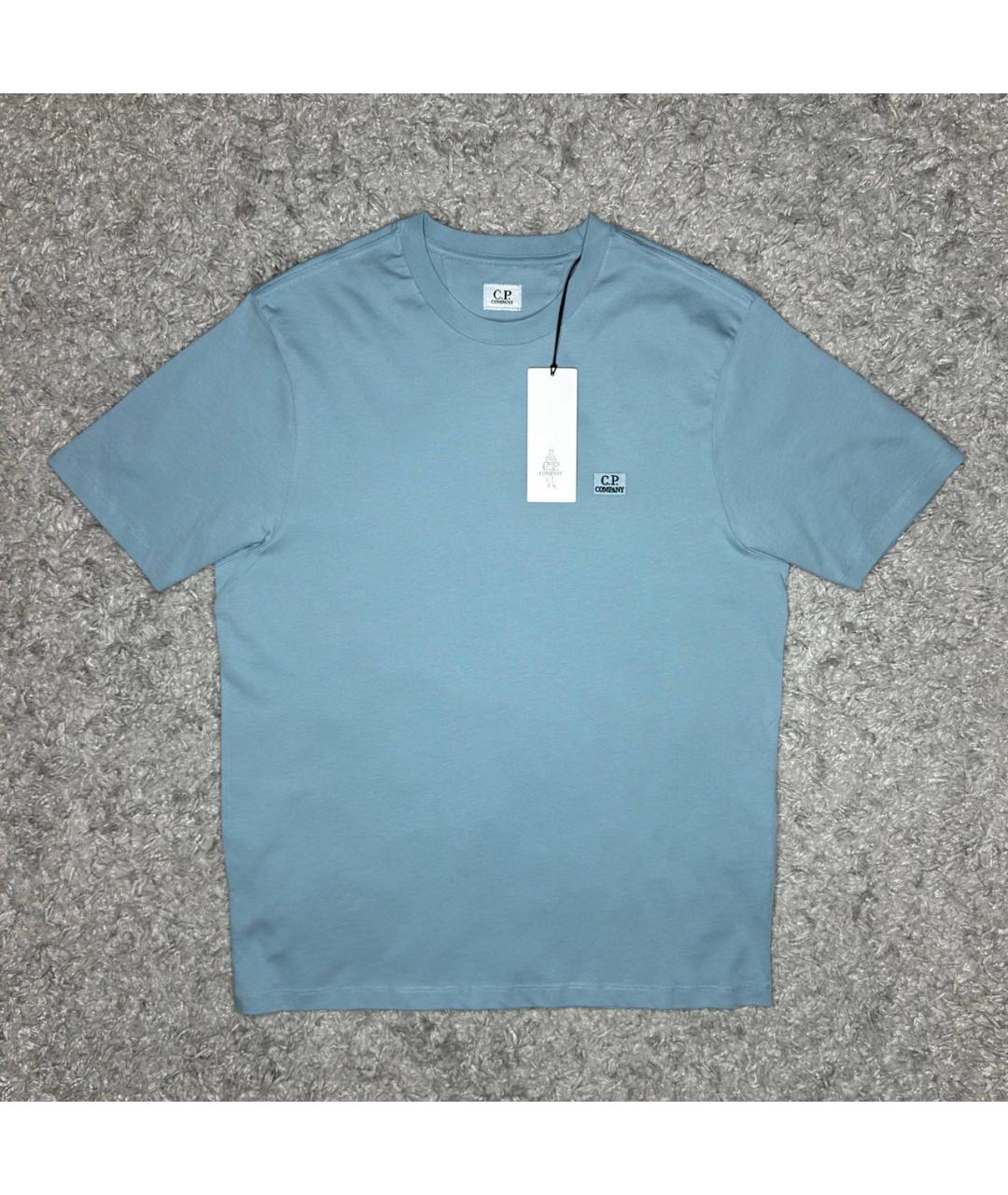 CP COMPANY Голубая хлопковая футболка, фото 6