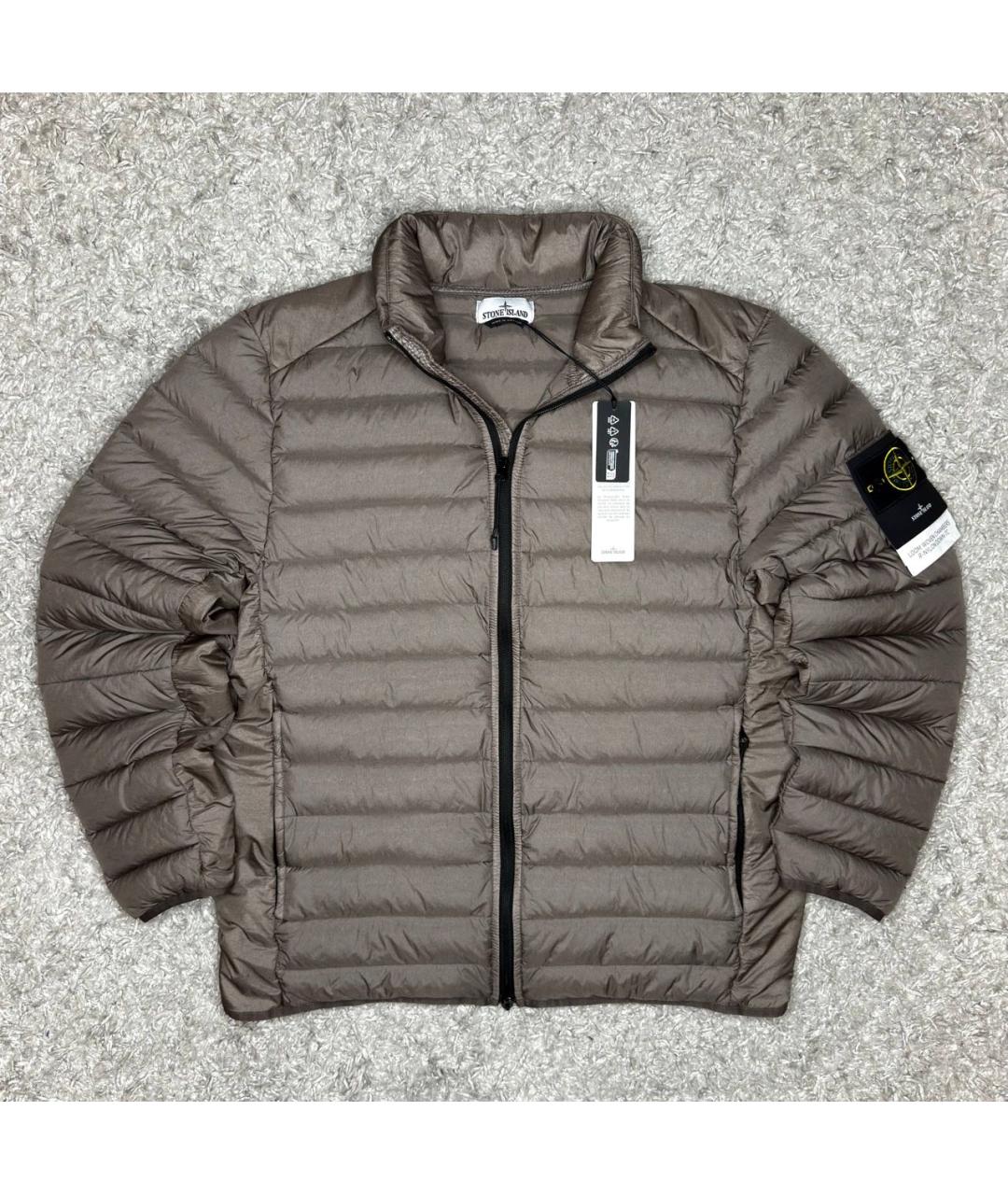 STONE ISLAND Бежевый пуховик, фото 6