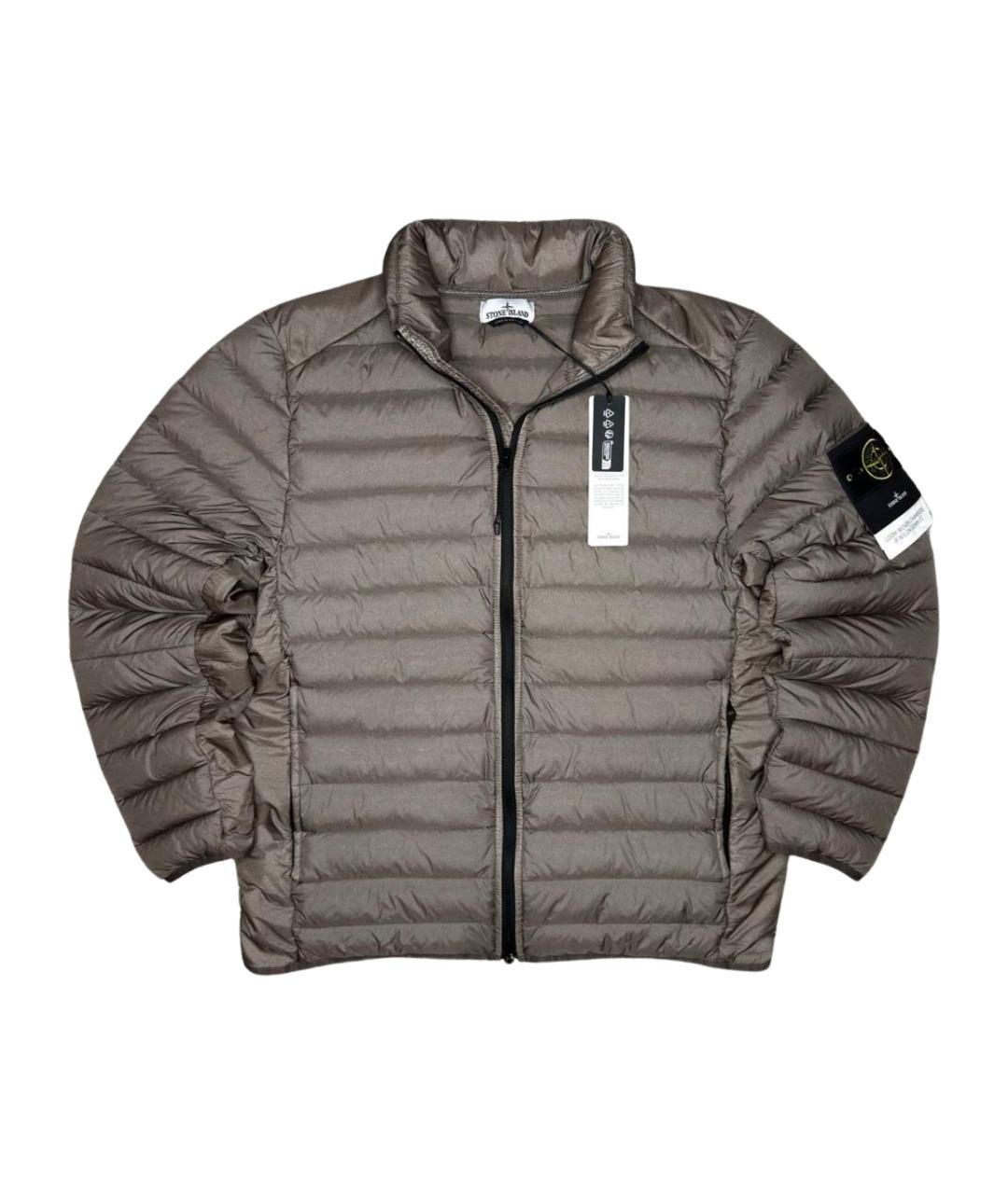 STONE ISLAND Бежевый пуховик, фото 1