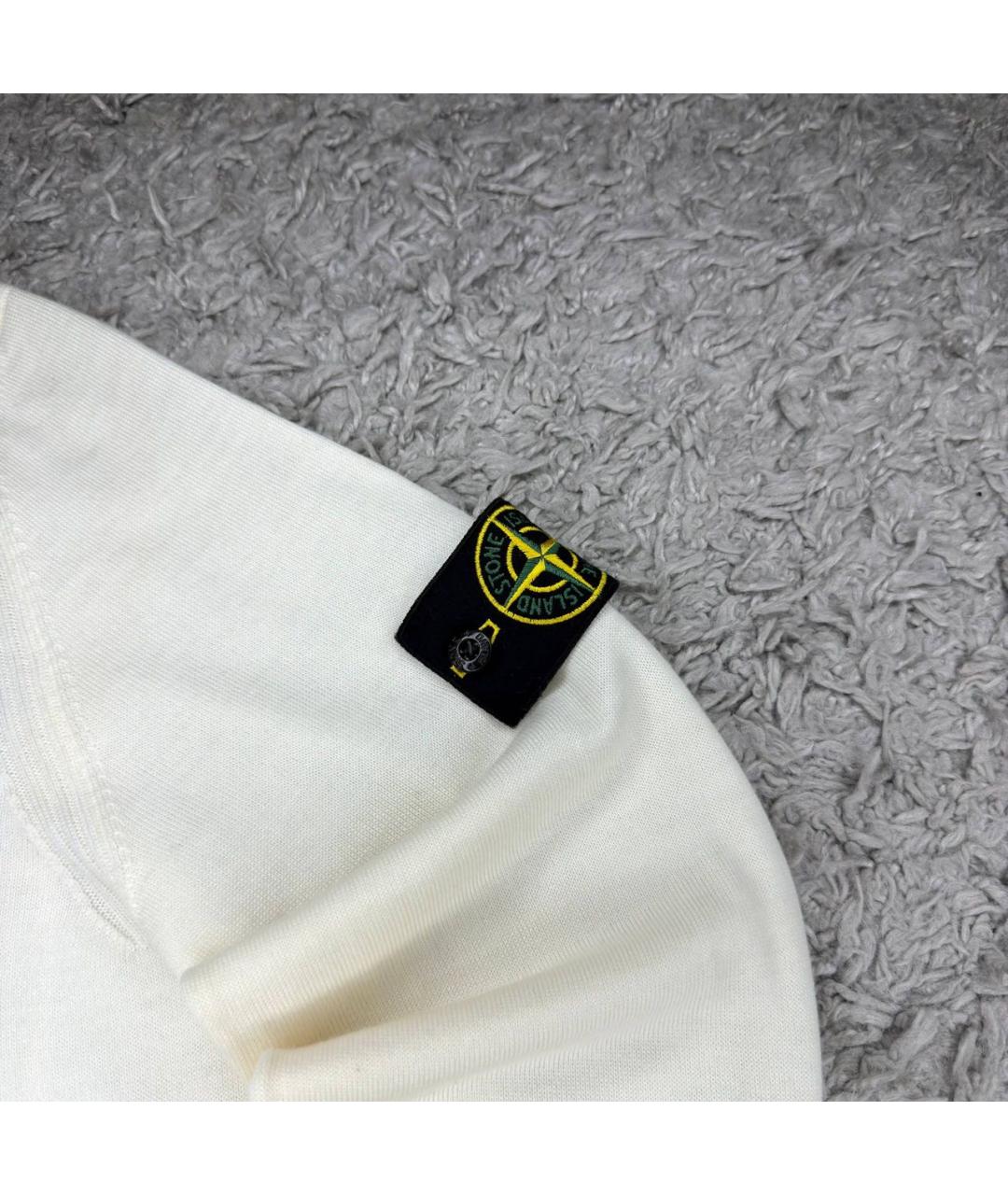 STONE ISLAND Бежевая шерстяная водолазка, фото 3