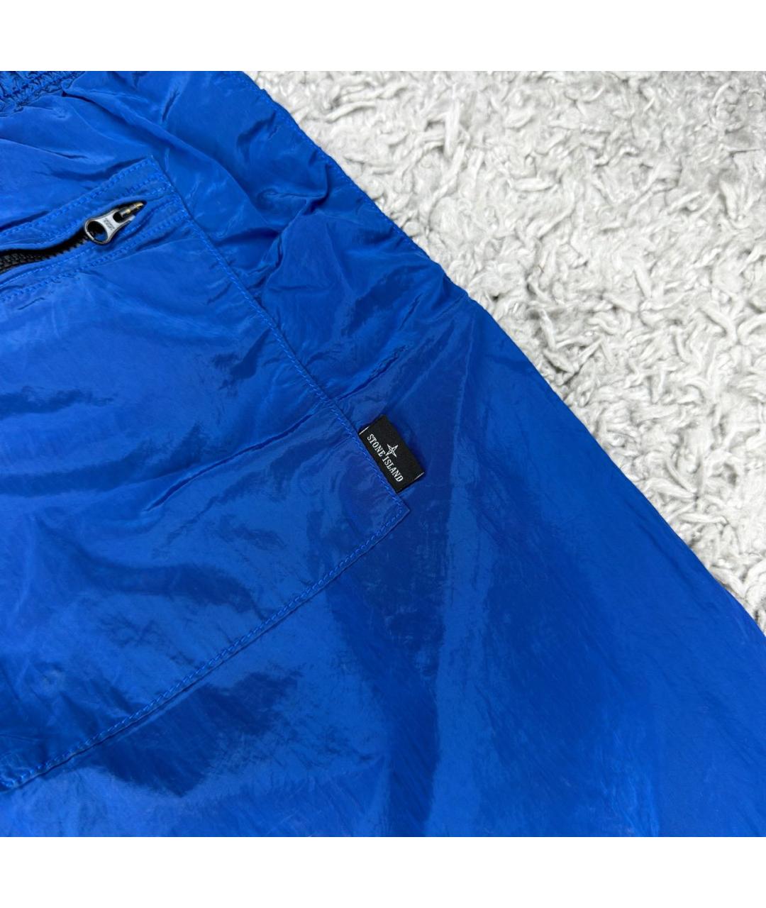 STONE ISLAND Темно-синие шорты, фото 7