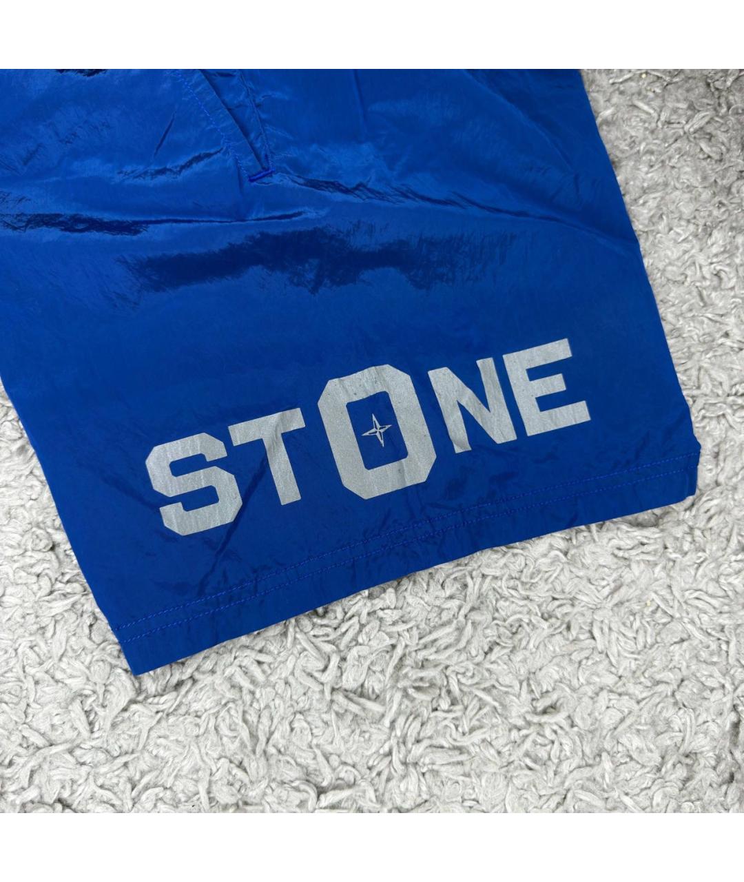 STONE ISLAND Темно-синие шорты, фото 3