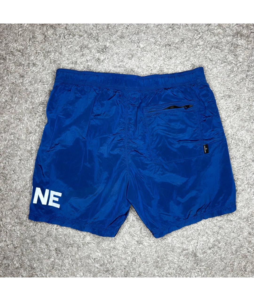 STONE ISLAND Темно-синие шорты, фото 4