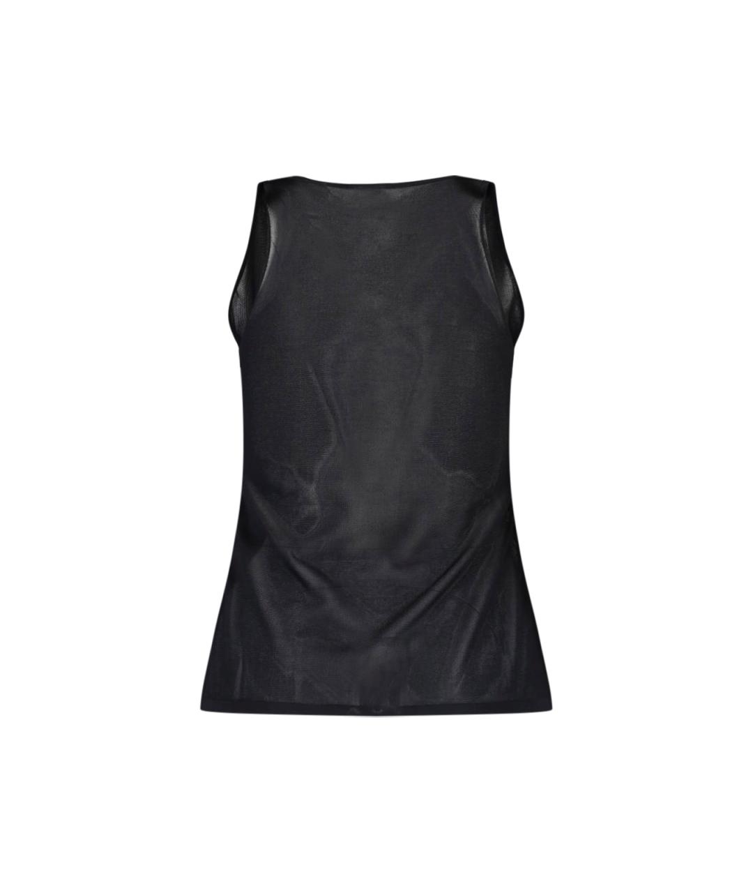 BALMAIN Черная вискозная майка, фото 2