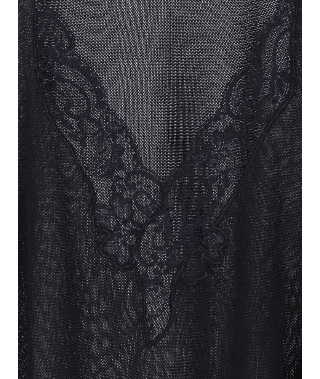 BALMAIN Черная вискозная майка, фото 3