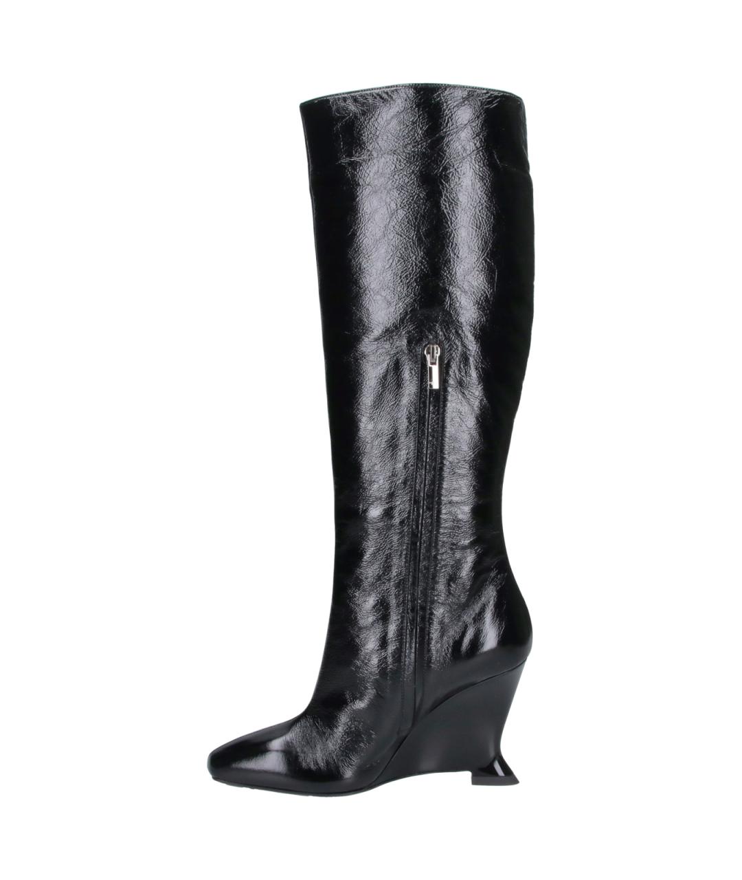BALMAIN Черные кожаные сапоги, фото 3