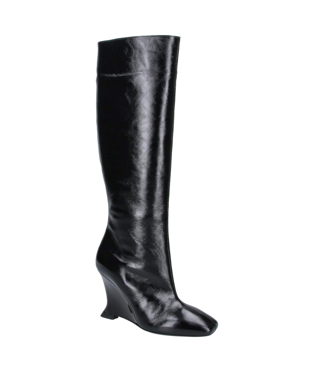 BALMAIN Черные кожаные сапоги, фото 2