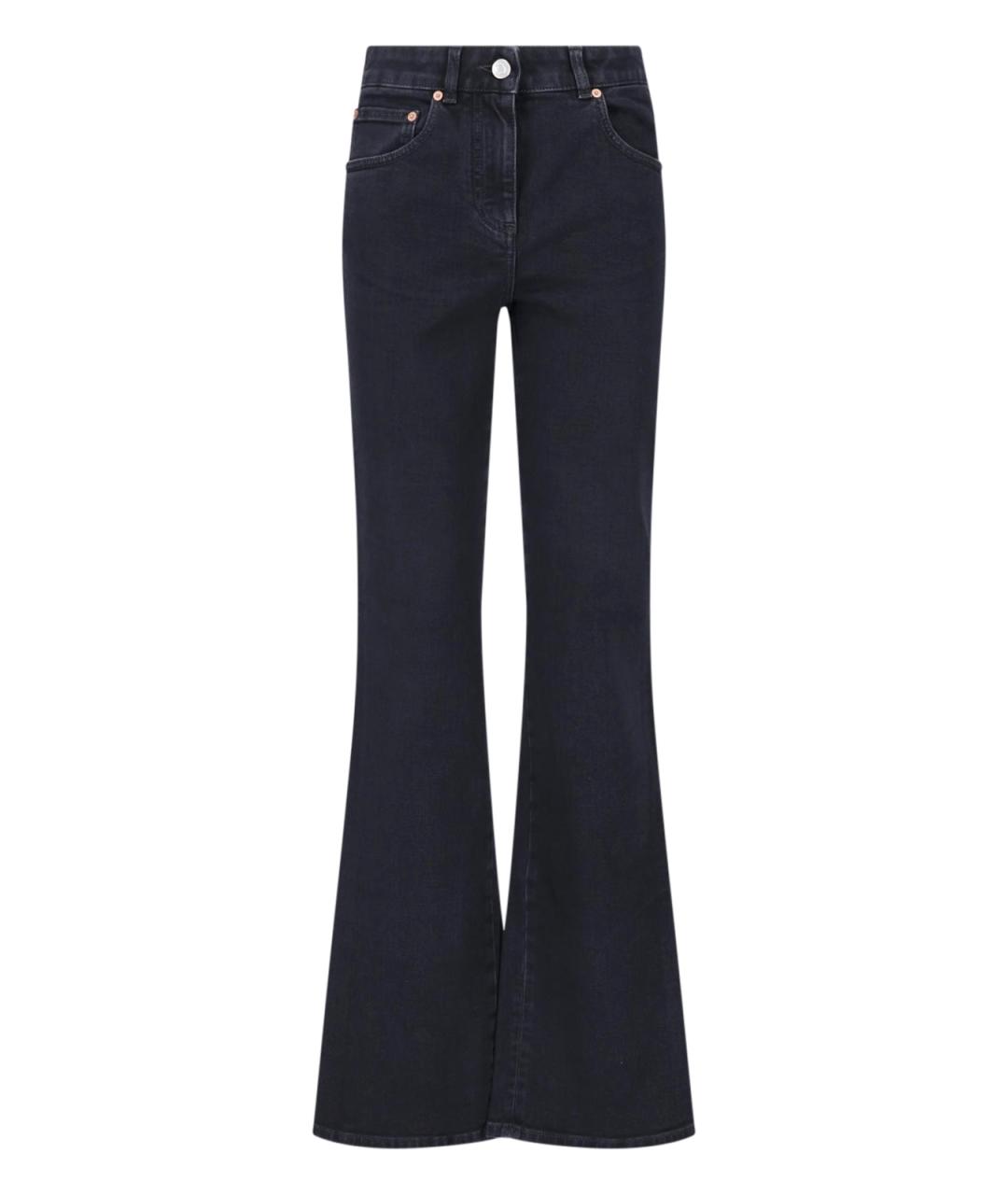 BALMAIN Черные хлопковые прямые джинсы, фото 1