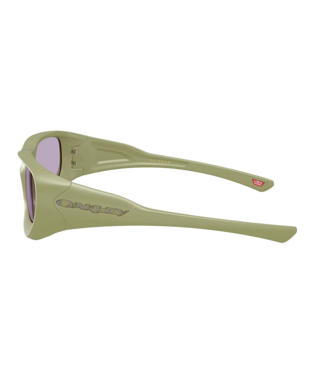 OAKLEY Зеленые пластиковые солнцезащитные очки, фото 3