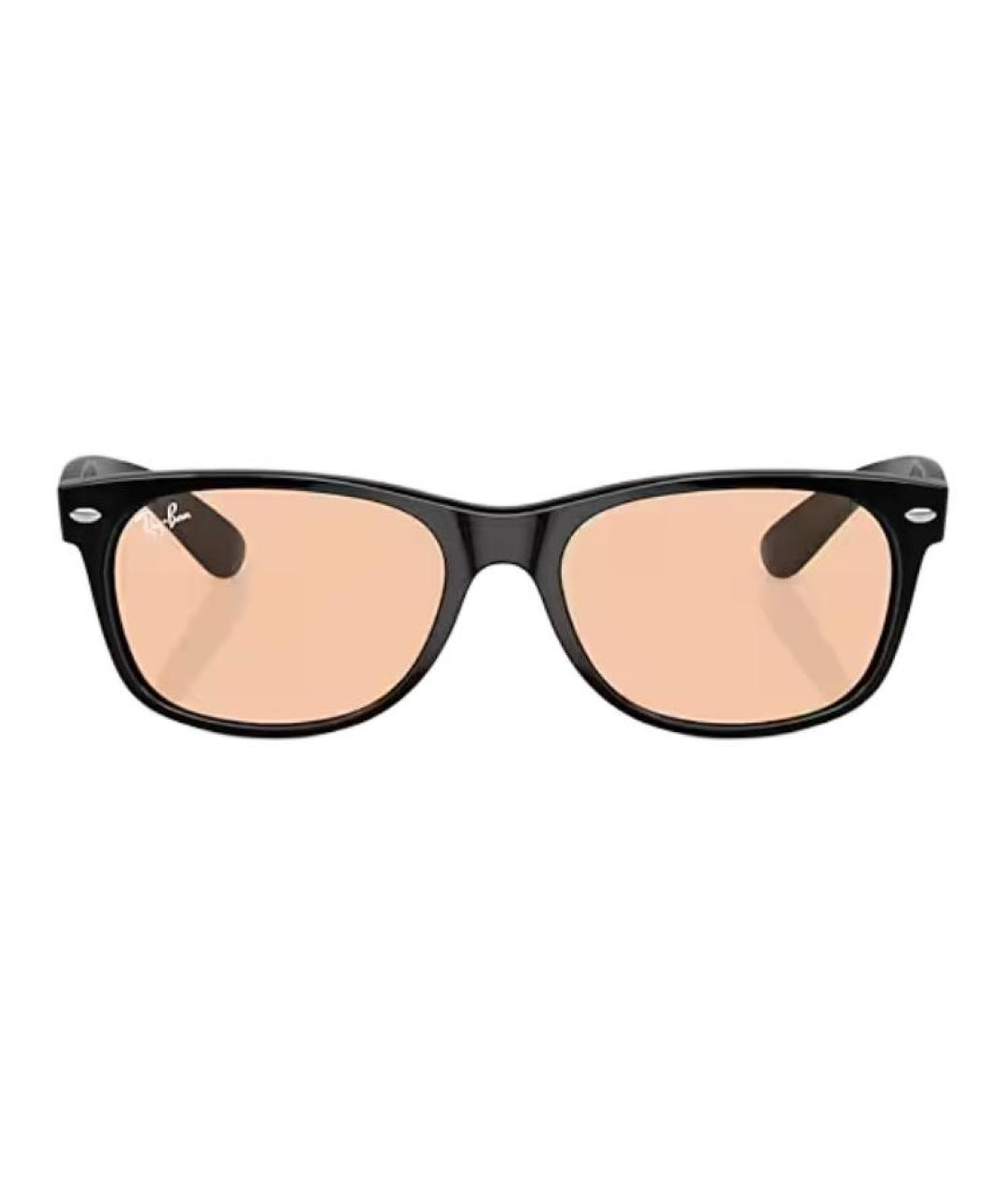 RAY BAN Черные пластиковые солнцезащитные очки, фото 2