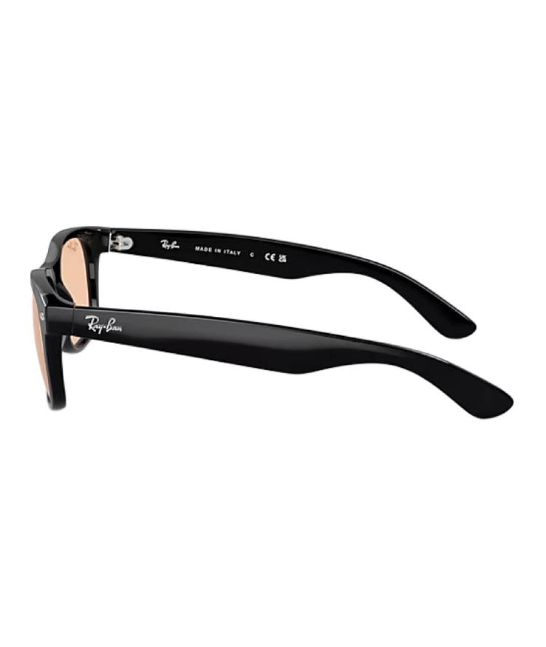 RAY BAN Черные пластиковые солнцезащитные очки, фото 3