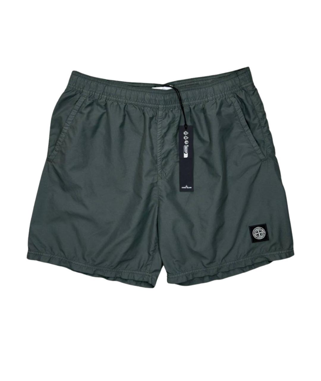 STONE ISLAND Зеленые шорты, фото 1