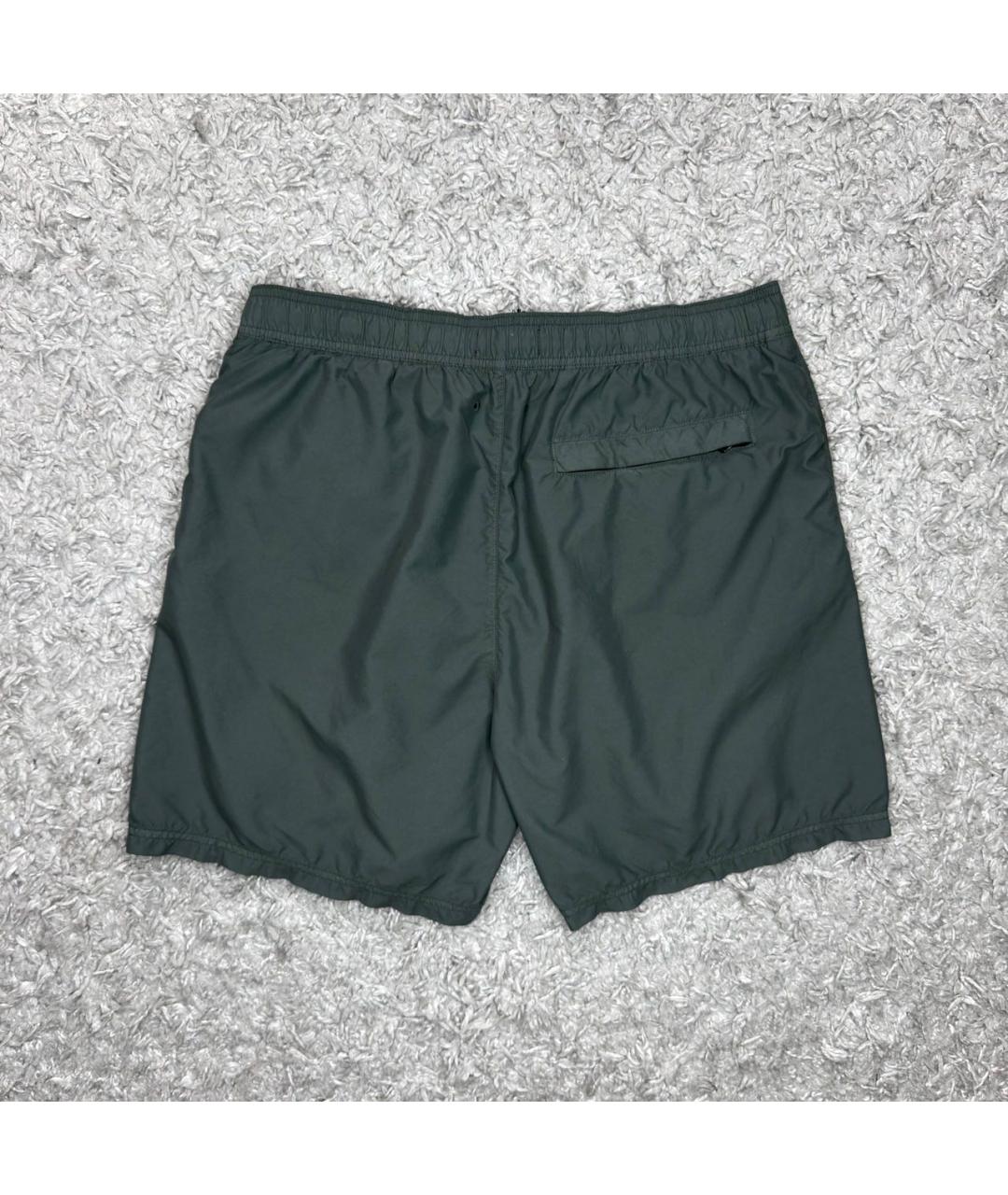 STONE ISLAND Зеленые шорты, фото 4