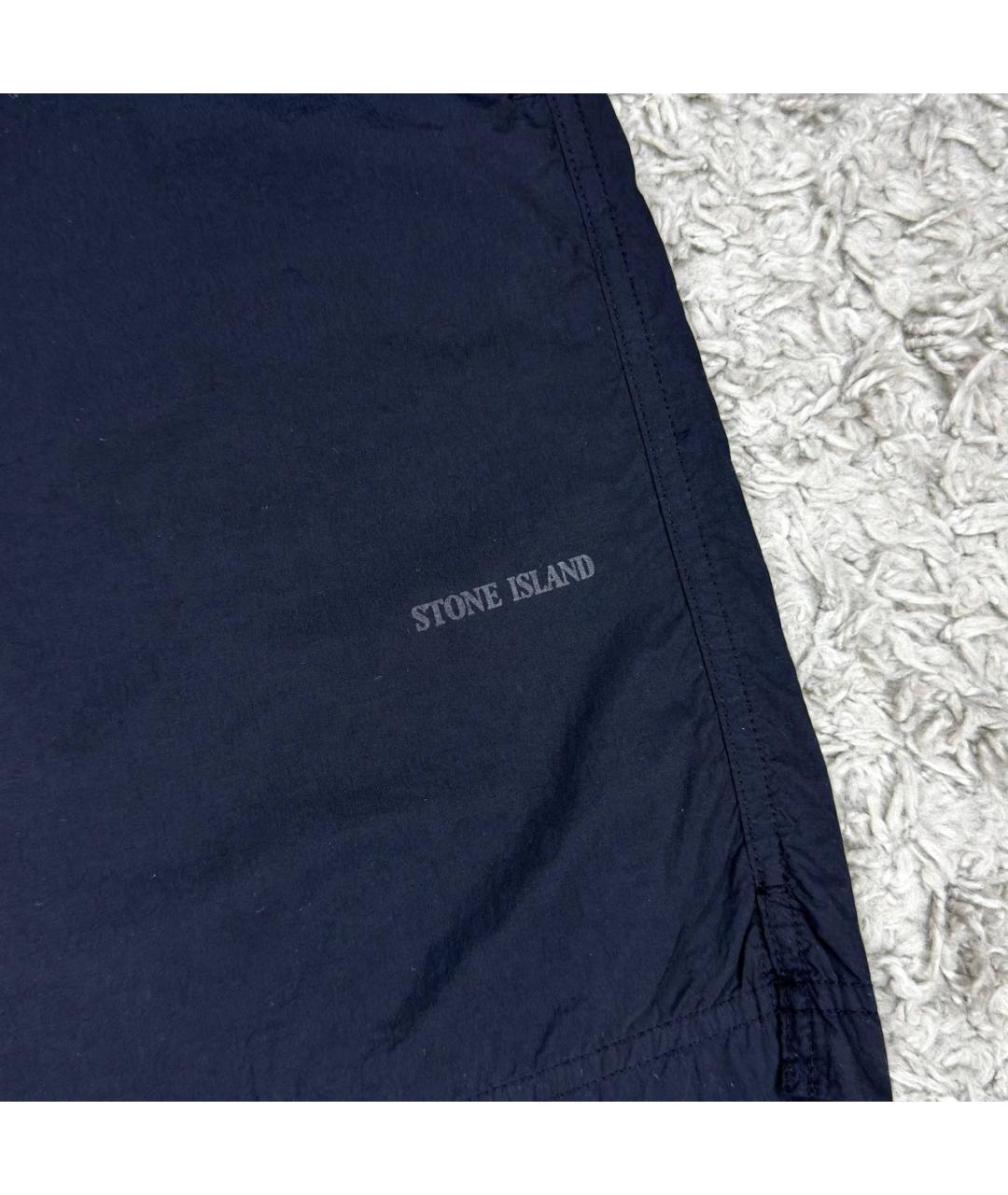 STONE ISLAND Черные шорты, фото 4
