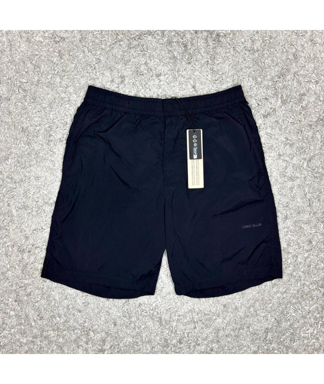 STONE ISLAND Черные шорты, фото 6