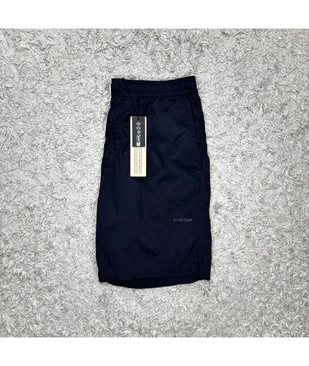 STONE ISLAND Черные шорты, фото 2