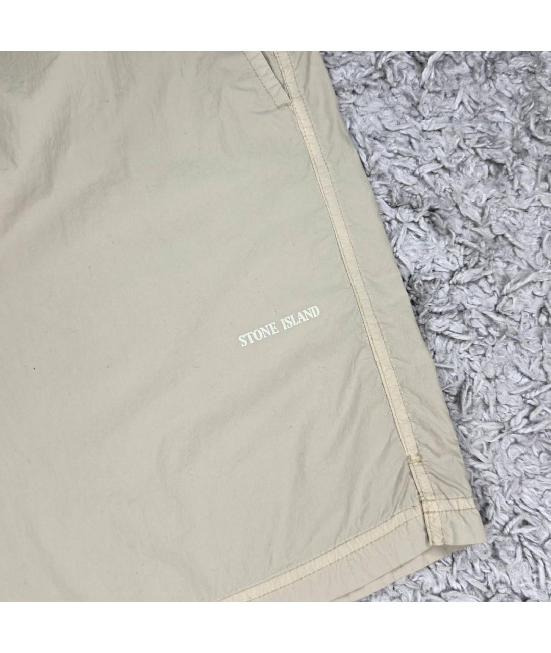 STONE ISLAND Бежевые шорты, фото 4