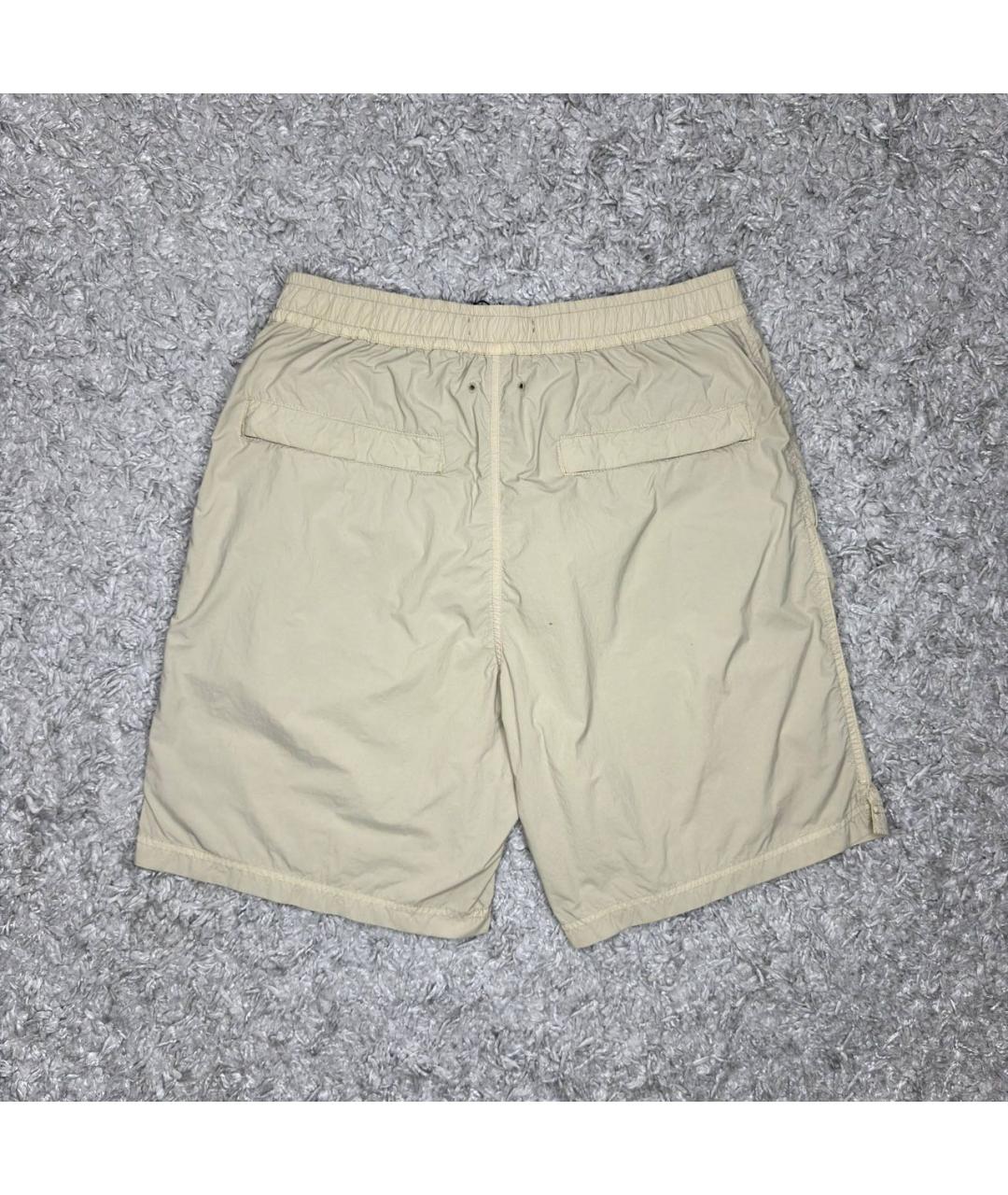 STONE ISLAND Бежевые шорты, фото 3