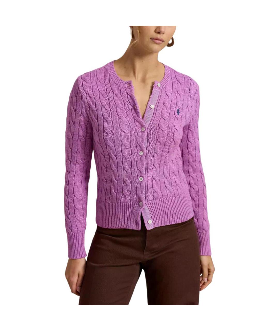 POLO RALPH LAUREN Фиолетовый кардиган, фото 2