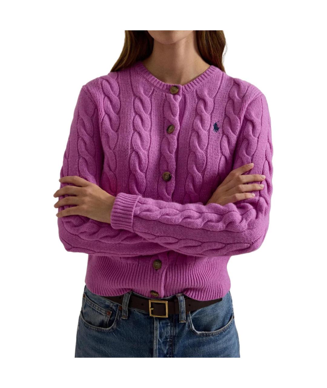 POLO RALPH LAUREN Розовый кардиган, фото 3