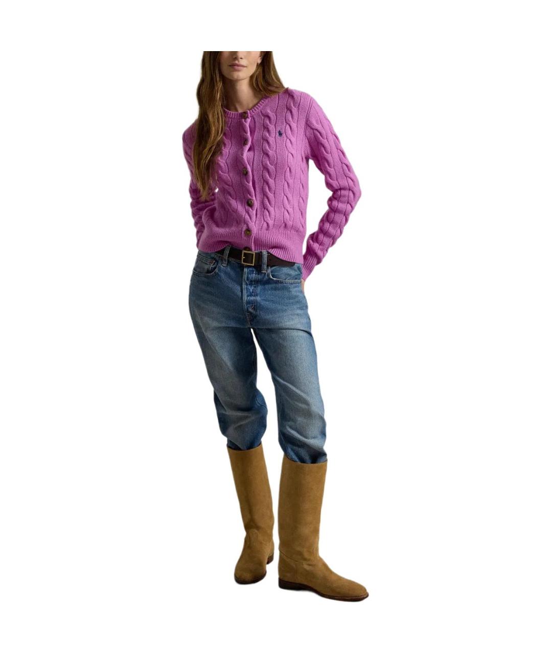POLO RALPH LAUREN Розовый кардиган, фото 4