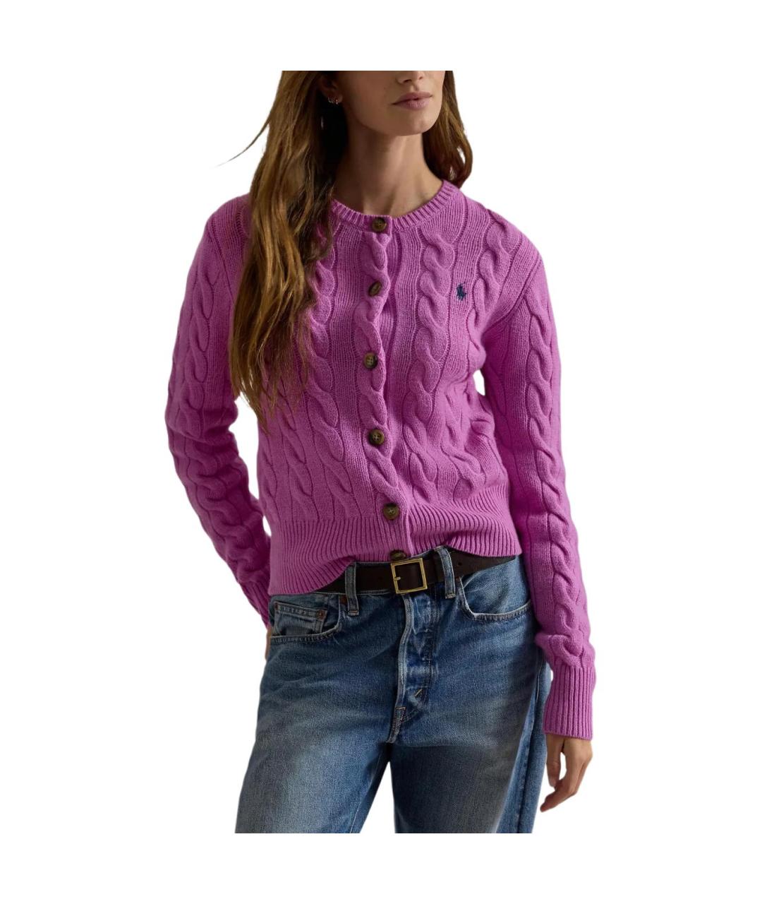 POLO RALPH LAUREN Розовый кардиган, фото 2