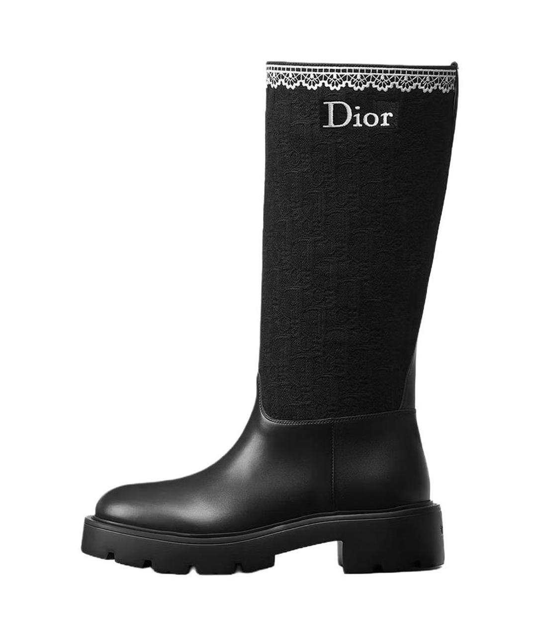 CHRISTIAN DIOR Черные сапоги, фото 2