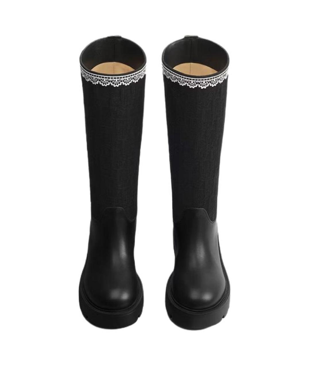 CHRISTIAN DIOR Черные сапоги, фото 4