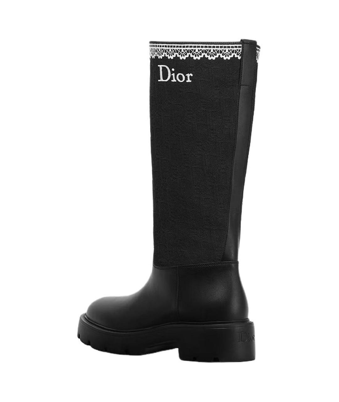CHRISTIAN DIOR Черные сапоги, фото 3