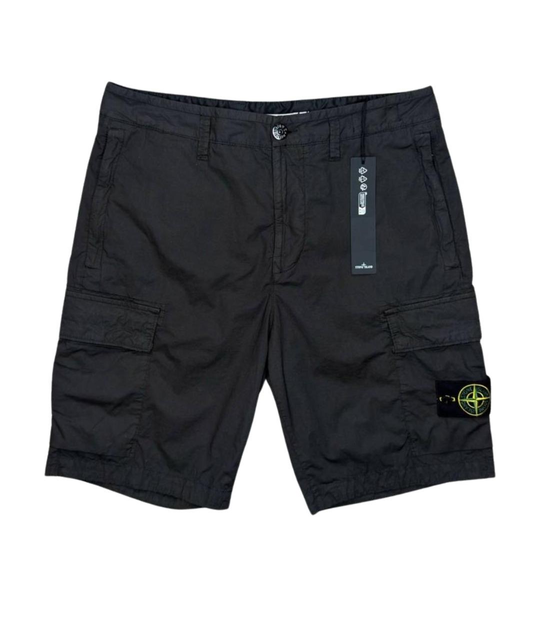 STONE ISLAND Антрацитовые шорты, фото 1