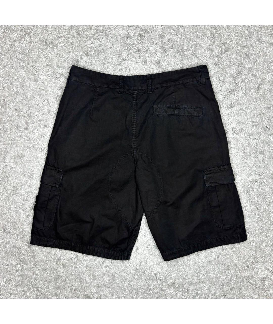 STONE ISLAND Черные шорты, фото 3