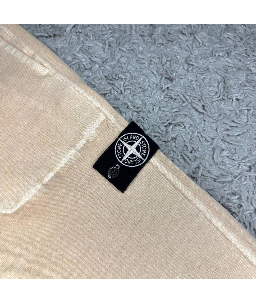 STONE ISLAND Бежевые повседневные брюки, фото 3