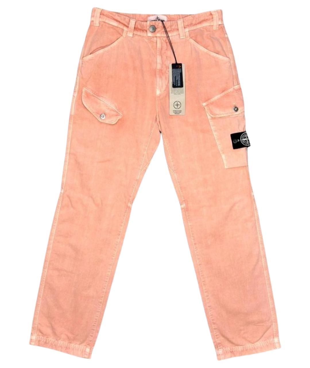 STONE ISLAND Коралловые повседневные брюки, фото 1