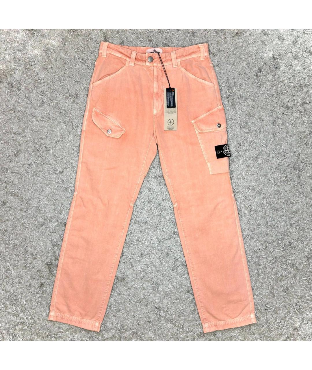 STONE ISLAND Коралловые повседневные брюки, фото 6