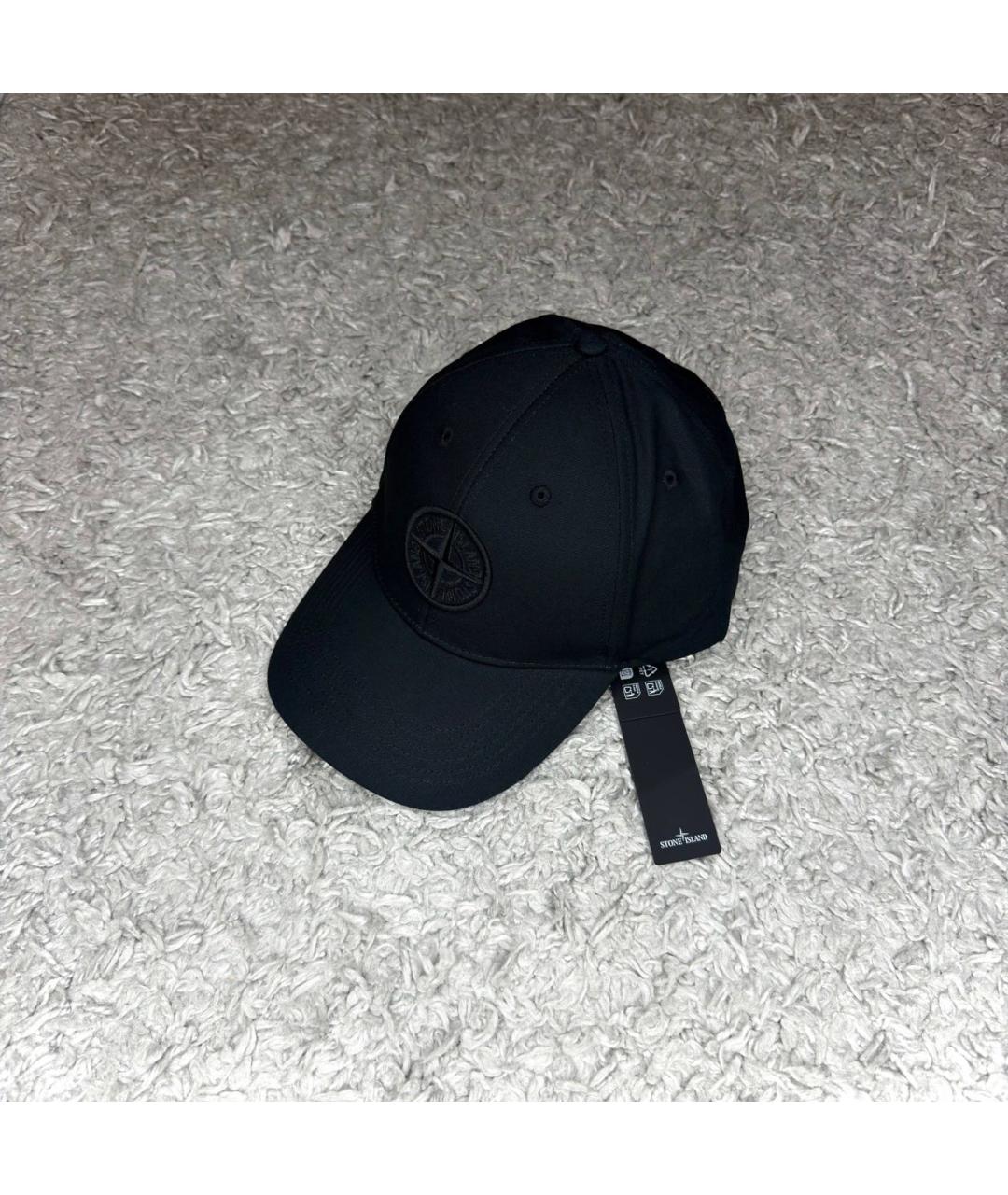 STONE ISLAND Черная хлопковая кепка/бейсболка, фото 6
