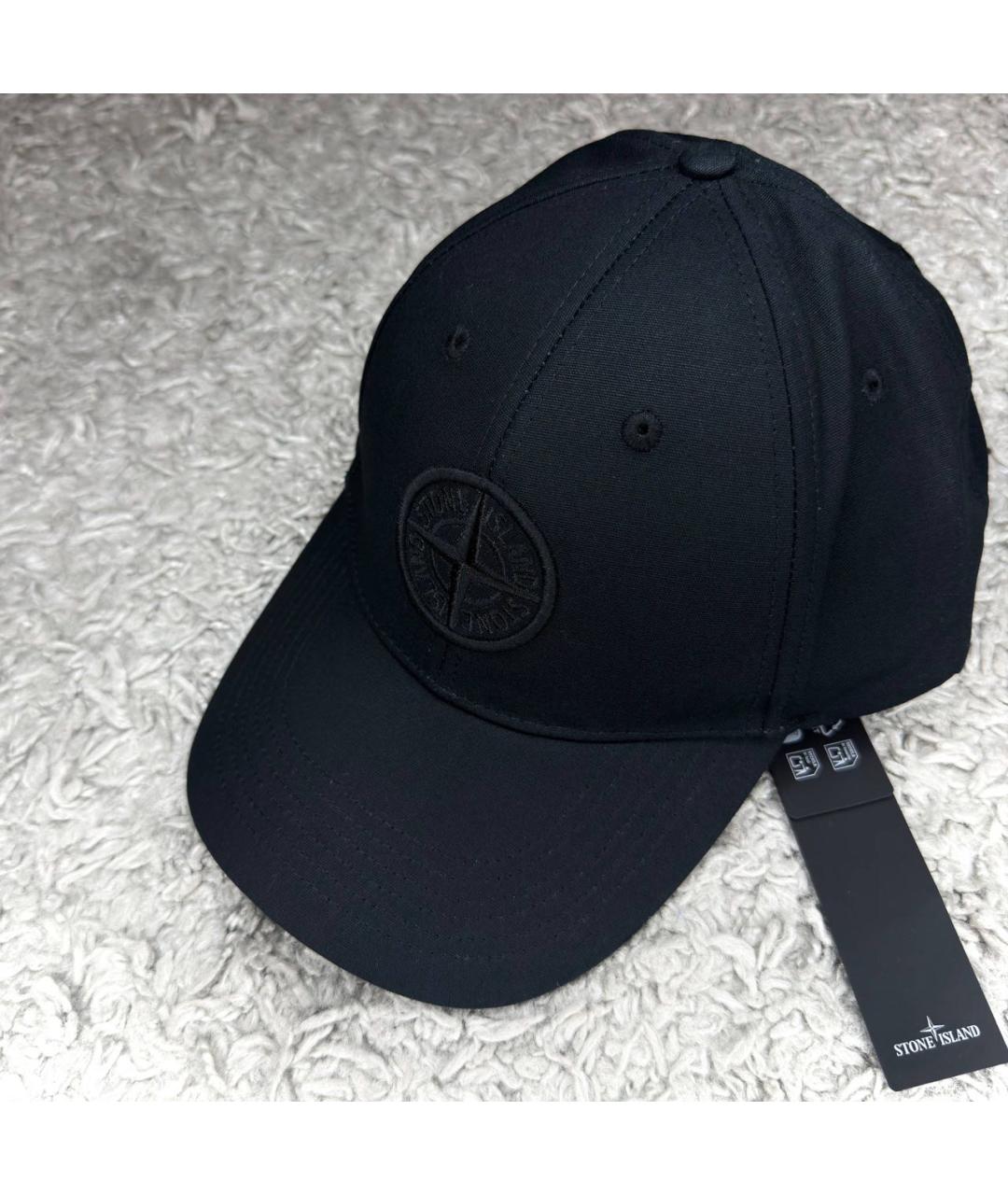 STONE ISLAND Черная хлопковая кепка/бейсболка, фото 2
