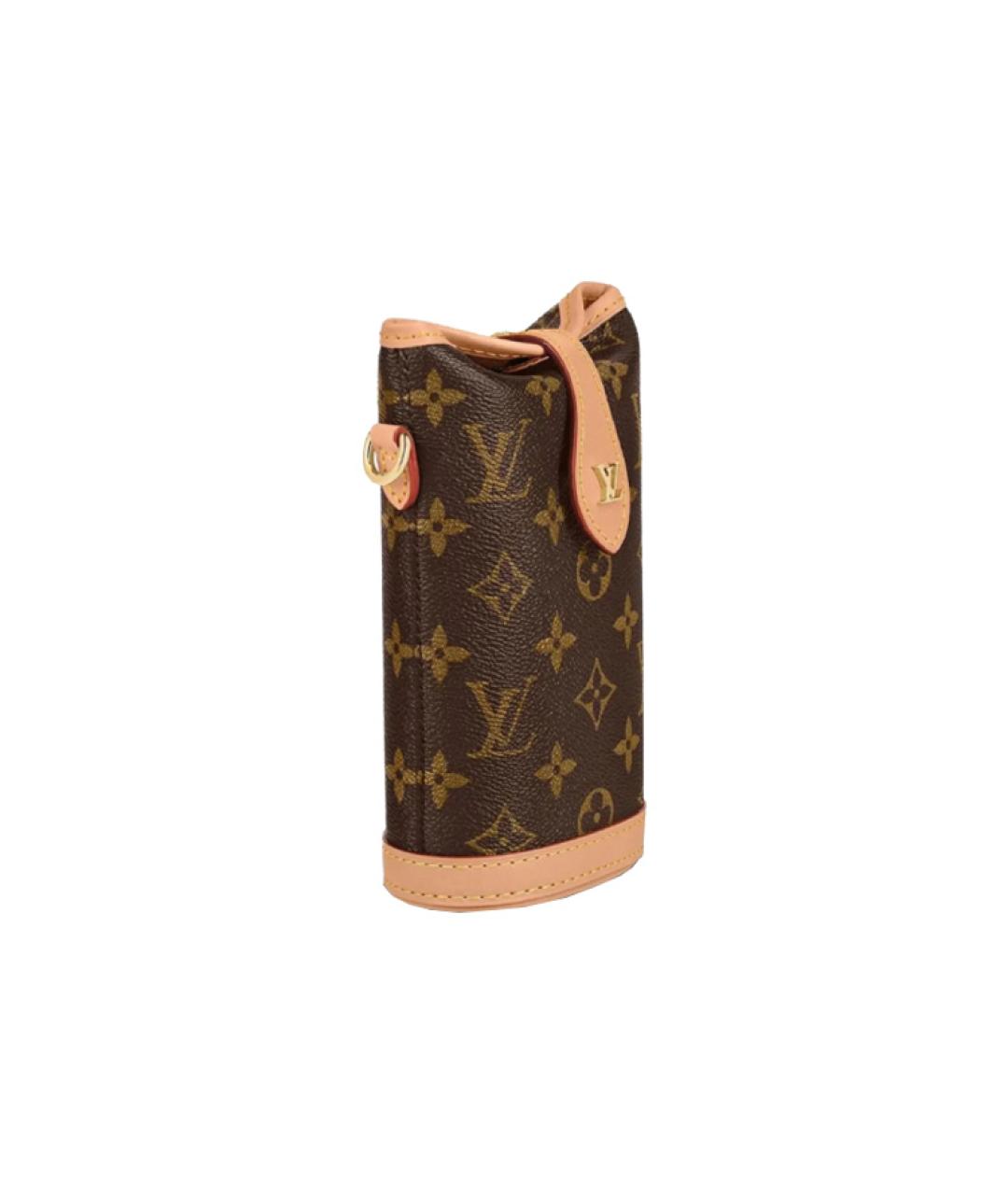 LOUIS VUITTON Коричневая сумка через плечо из канвы, фото 4