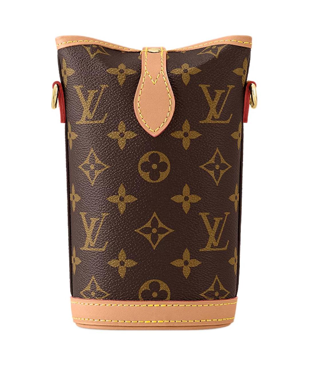 LOUIS VUITTON Коричневая сумка через плечо из канвы, фото 5
