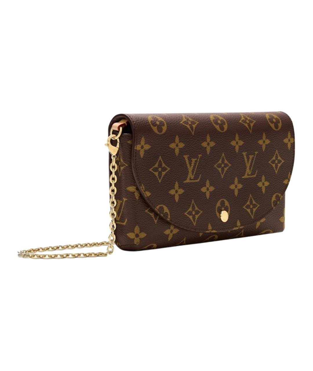LOUIS VUITTON Коричневая сумка через плечо из канвы, фото 2