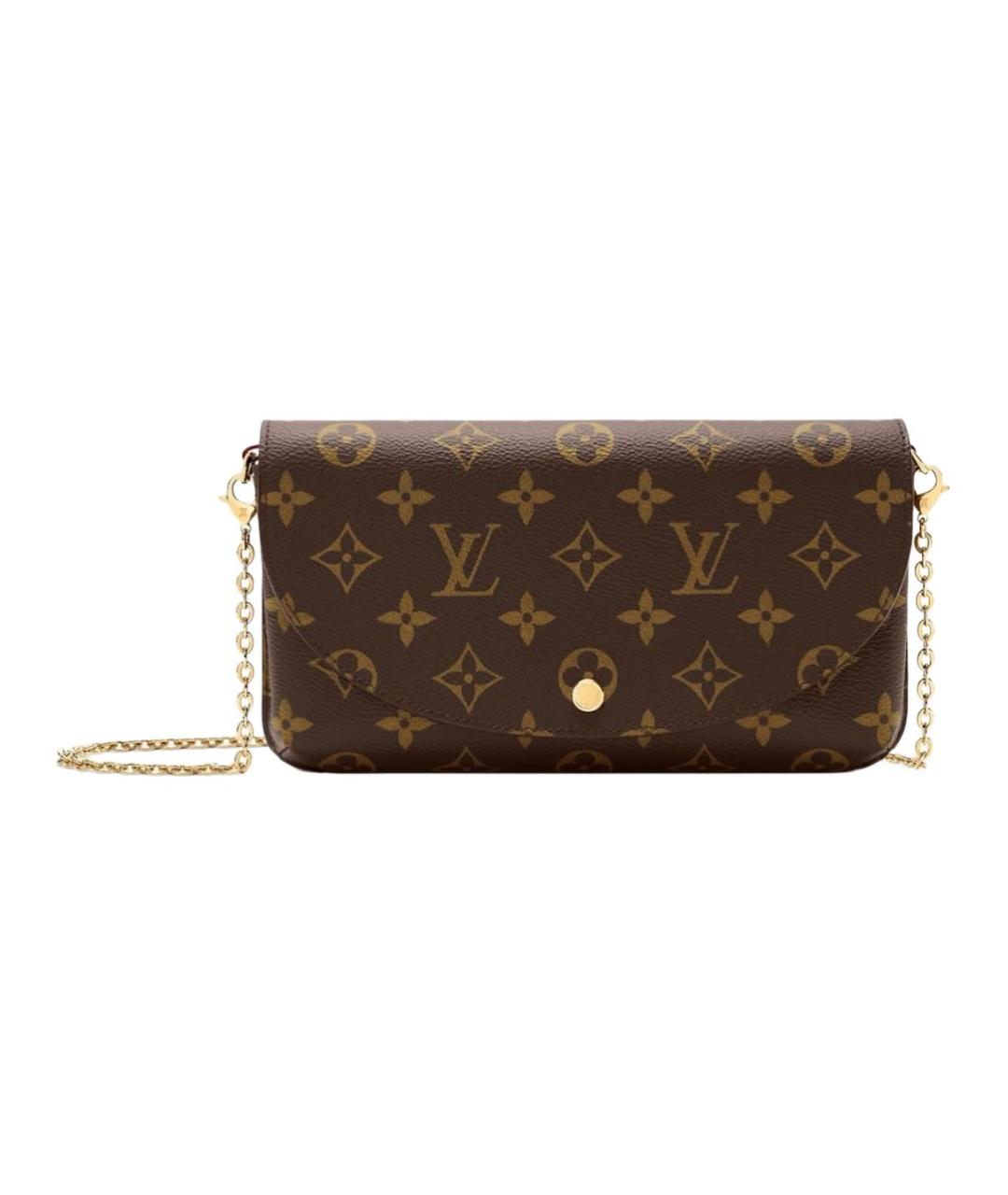 LOUIS VUITTON Коричневая сумка через плечо из канвы, фото 1