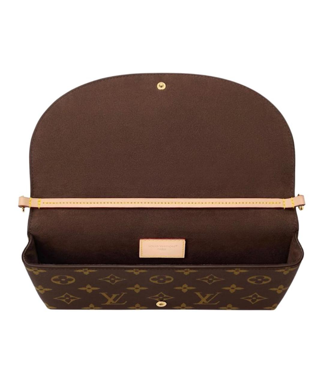 LOUIS VUITTON Коричневая сумка через плечо из канвы, фото 4