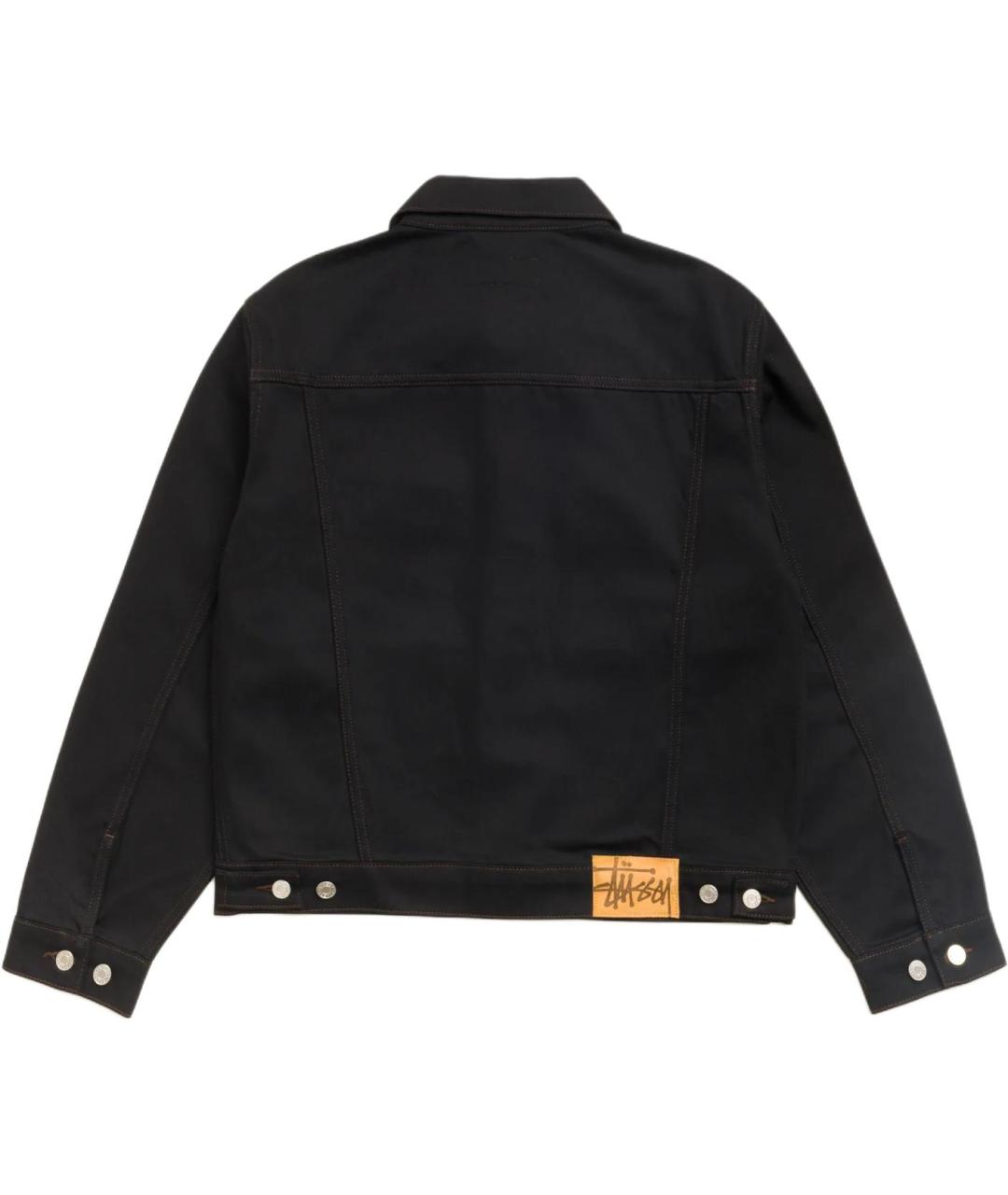 STUSSY Черная деним куртка, фото 2