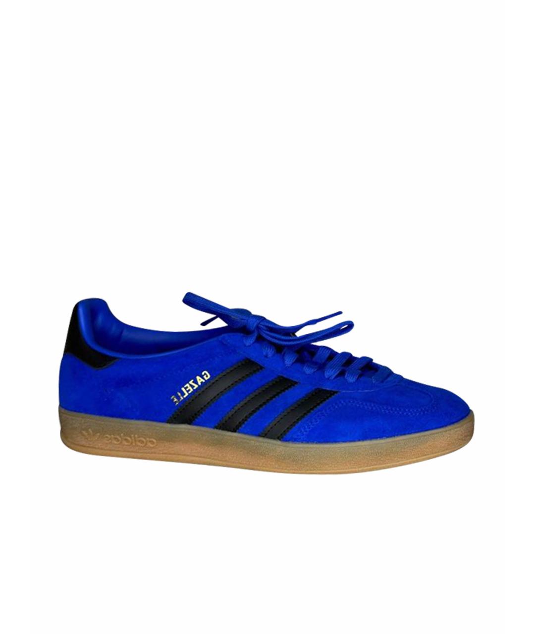 ADIDAS Темно-синие замшевые низкие кроссовки / кеды, фото 1