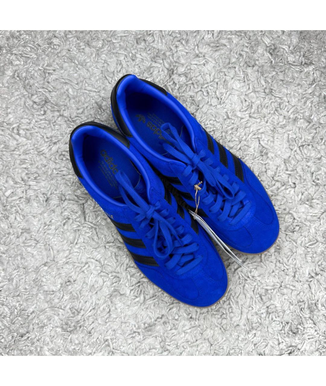 ADIDAS Темно-синие замшевые низкие кроссовки / кеды, фото 3