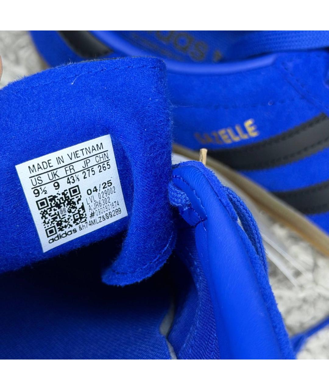 ADIDAS Темно-синие замшевые низкие кроссовки / кеды, фото 4