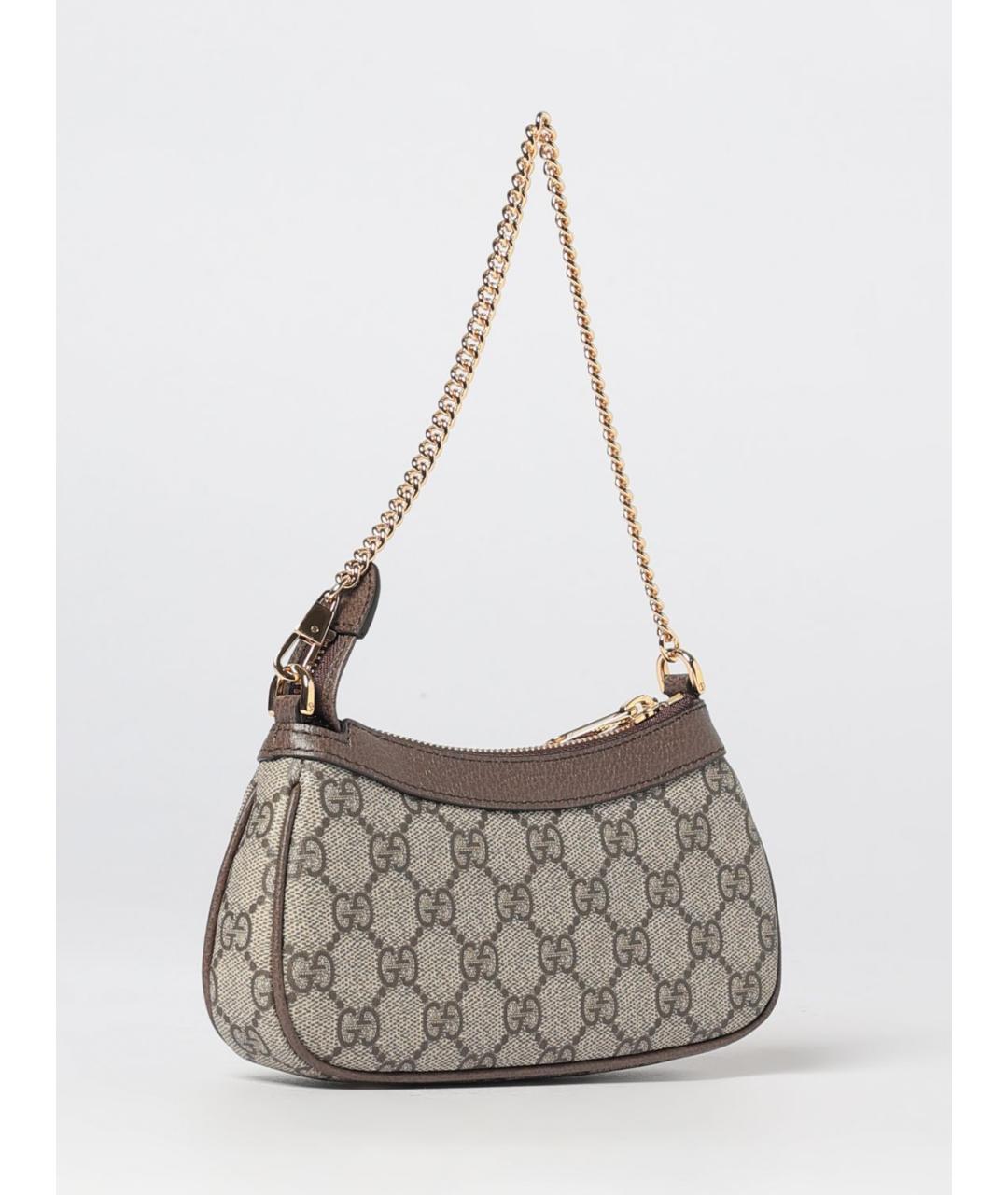 GUCCI Бежевая синтетическая сумка через плечо, фото 2